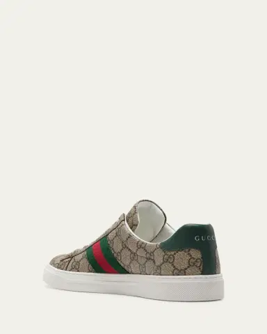 Gucci Ace Monogram Canvas Low-Top Sneakers | Thumbnail 2