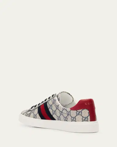 Gucci Ace Monogram Canvas Low-Top Sneakers | Thumbnail 6