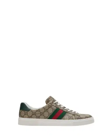 Gucci Ace Monogram Canvas Low-Top Sneakers | Thumbnail 1