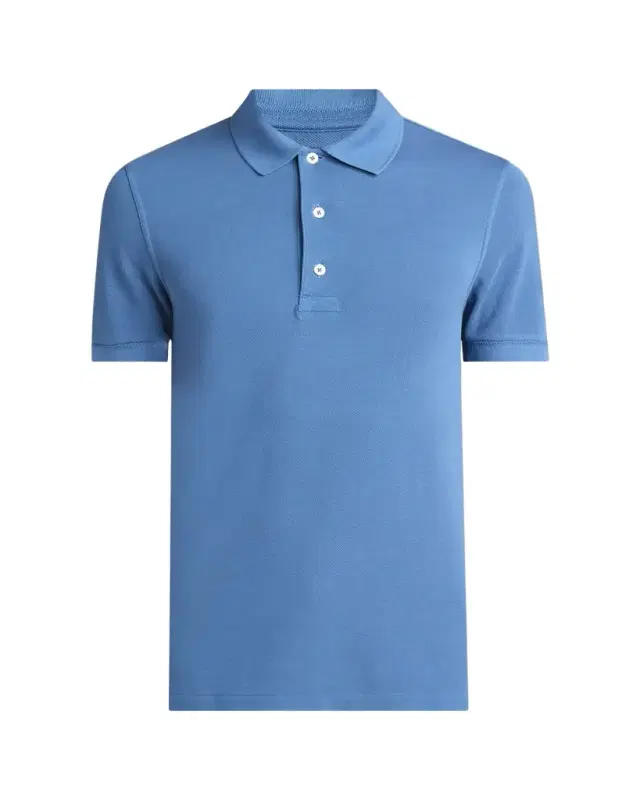 TOM FORD Men's Lyocell Pique Polo Shirt