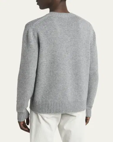 TOM FORD Men's 5 Gauge Cashmere Crewneck Sweater | Thumbnail 3 TOM FORD Men's 5 Gauge Cashmere Crewneck Sweater | Thumbnail 3