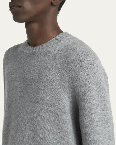 TOM FORD Men's 5 Gauge Cashmere Crewneck Sweater | Thumbnail 5 TOM FORD Men's 5 Gauge Cashmere Crewneck Sweater | Thumbnail 5