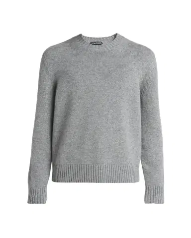 TOM FORD Men's 5 Gauge Cashmere Crewneck Sweater | Thumbnail 1 TOM FORD Men's 5 Gauge Cashmere Crewneck Sweater | Thumbnail 1