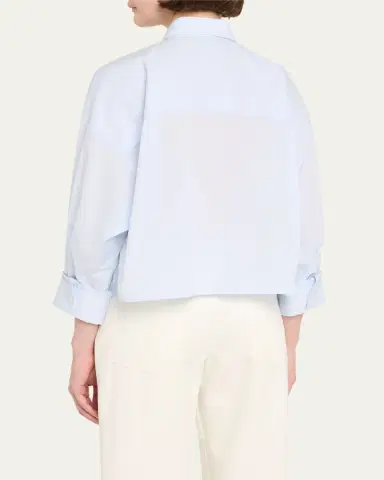 TWP Soon To Be Ex Superfine Cotton Button-Front Shirt | Thumbnail 7 TWP Soon To Be Ex Superfine Cotton Button-Front Shirt | Thumbnail 7