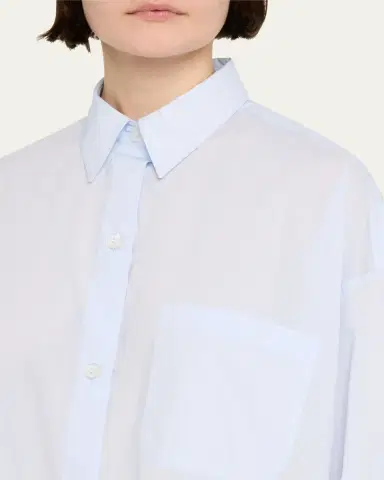 TWP Soon To Be Ex Superfine Cotton Button-Front Shirt | Thumbnail 9 TWP Soon To Be Ex Superfine Cotton Button-Front Shirt | Thumbnail 9