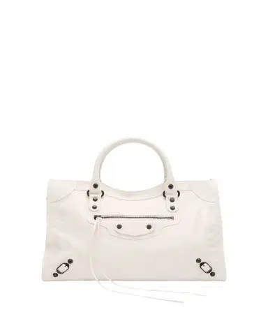 Balenciaga Le City Medium Crinkled Leather Top-Handle Bag | Thumbnail 1 Balenciaga Le City Medium Crinkled Leather Top-Handle Bag | Thumbnail 1