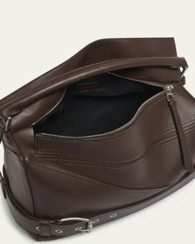 Loewe Men's Large Leather Biker Puzzle Shoulder Bag | Thumbnail 4 Loewe Men's Large Leather Biker Puzzle Shoulder Bag | Thumbnail 4