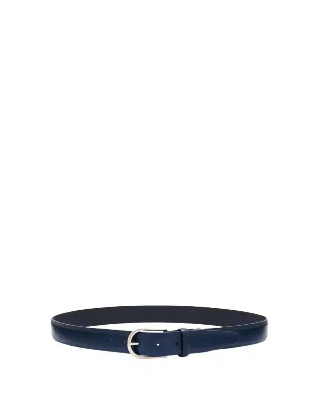 Brioni Men's Round-Buckle Leather Belt