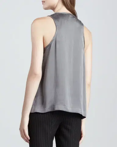 Vince Pleated A-Line Halter Dress with Pockets | Thumbnail 6
