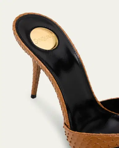 Saint Laurent Kirat Snake Mule Sandals | Thumbnail 5 Saint Laurent Kirat Snake Mule Sandals | Thumbnail 5
