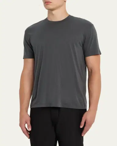 Tom Ford Men's Lyocell-Cotton Crewneck T-Shirt | Thumbnail 4