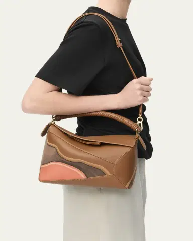 Loewe Puzzle Edge Small Top-Handle Bag in Nappa Leather | Thumbnail 2 Loewe Puzzle Edge Small Top-Handle Bag in Nappa Leather | Thumbnail 2