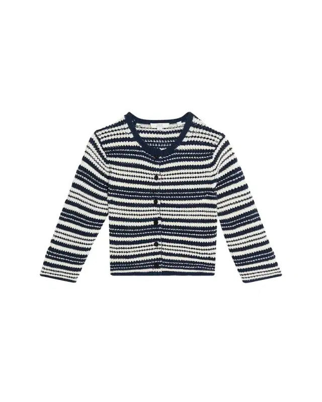 Textured Stripe Cardigan