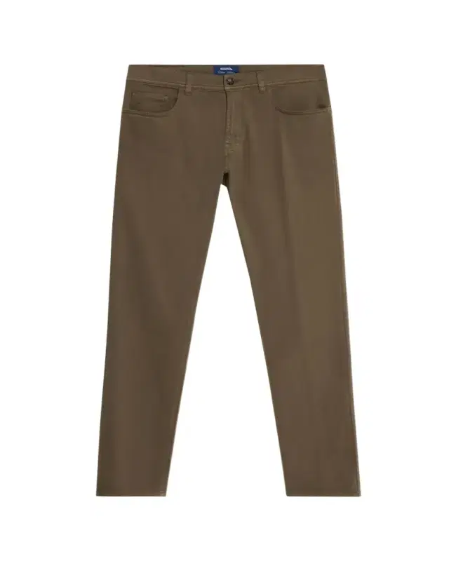 Men's Cotton and Cashmere Slim Five-Pocket Pants