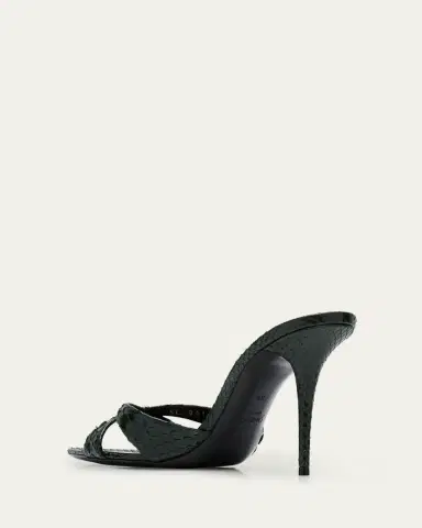 Saint Laurent Kirat Snake Mule Sandals | Thumbnail 4 Saint Laurent Kirat Snake Mule Sandals | Thumbnail 4