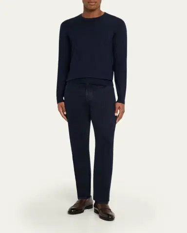 ZEGNA Men's Calfskin Penny Loafers | Thumbnail 3