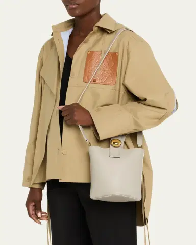 Loewe Pebble Mini Bucket Bag in Smooth Leather | Thumbnail 2 Loewe Pebble Mini Bucket Bag in Smooth Leather | Thumbnail 2