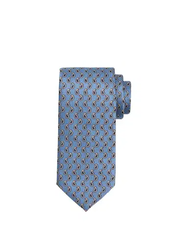 Brioni Men's Micro-Paisley Jacquard Silk Tie | Thumbnail 1