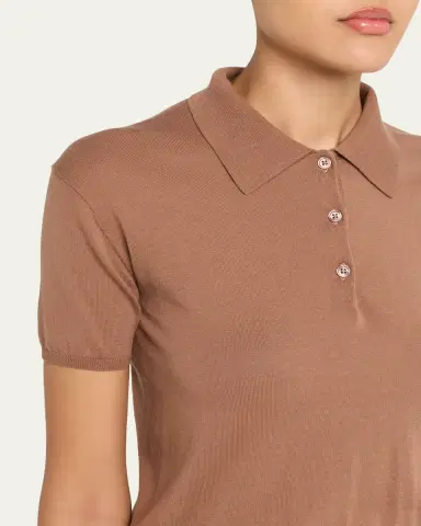 Kule The Farley Cotton-Silk Polo | Thumbnail 5 Kule The Farley Cotton-Silk Polo | Thumbnail 5