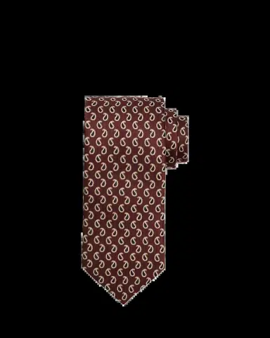 Brioni Men's Micro-Paisley Jacquard Silk Tie | Thumbnail 2