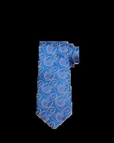 Charvet Men's Curly Floral Silk Tie | Thumbnail 2