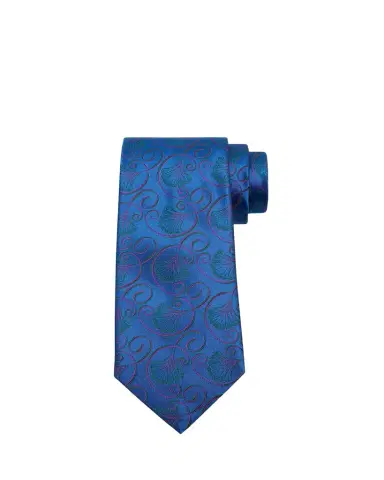 Charvet Men's Curly Floral Silk Tie | Thumbnail 1