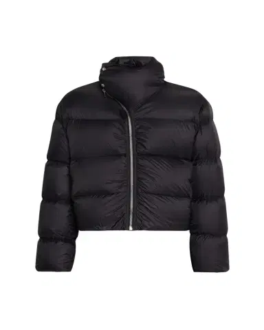 Rick Owens Men's Nylon Cropped Turtleneck Puffer Jacket | Thumbnail 1 Rick Owens Men's Nylon Cropped Turtleneck Puffer Jacket | Thumbnail 1