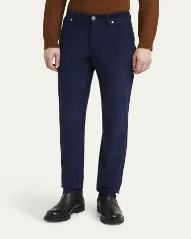 Brioni Men's Micro-Corduroy Slim Five-Pocket Pants | Thumbnail 4