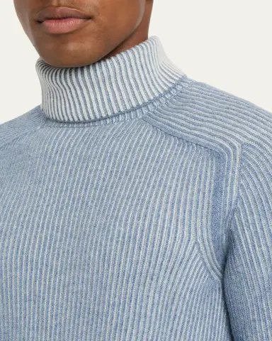 Sease Men's Dinghy Roll Cashmere Rib Turtleneck Sweater | Thumbnail 5