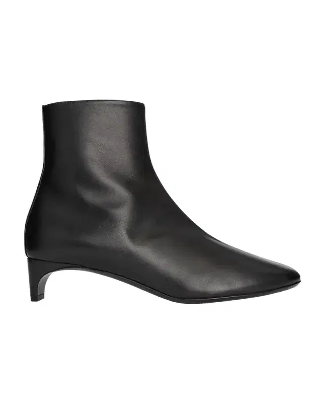Claude Leather Kitten-Heel Ankle Boots