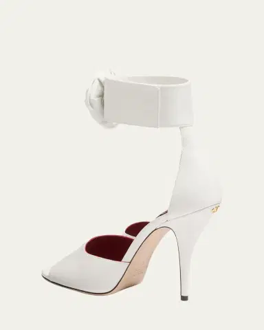 Valentino Garavani Embellished Rose Leather Sandals | Thumbnail 13 Valentino Garavani Embellished Rose Leather Sandals | Thumbnail 13