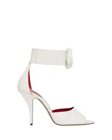 Valentino Garavani Embellished Rose Leather Sandals | Thumbnail 1 Valentino Garavani Embellished Rose Leather Sandals | Thumbnail 1