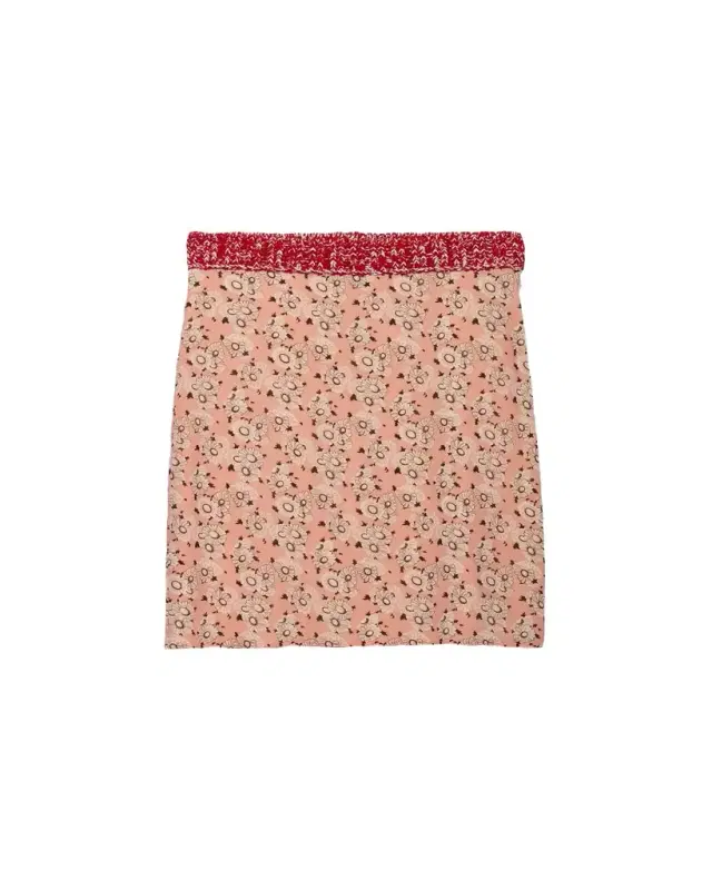 Floral Silk Georgette Skirt