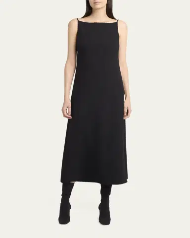 The Row Seraphina High-Neck Sleeveless Midi Dress | Thumbnail 2 The Row Seraphina High-Neck Sleeveless Midi Dress | Thumbnail 2