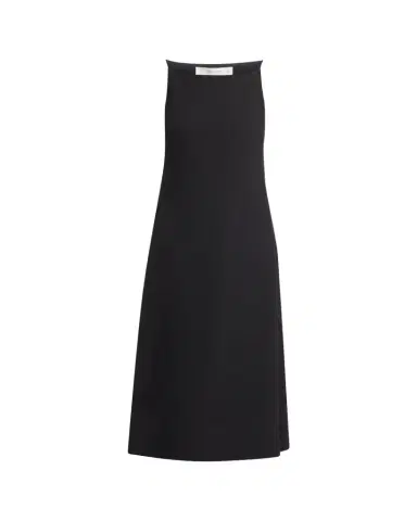 The Row Seraphina High-Neck Sleeveless Midi Dress | Thumbnail 1 The Row Seraphina High-Neck Sleeveless Midi Dress | Thumbnail 1
