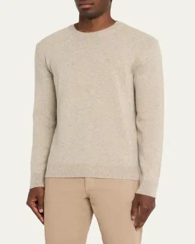 Massimo Alba Men's Ares Alpaca-Blend Crewneck Sweater | Thumbnail 4