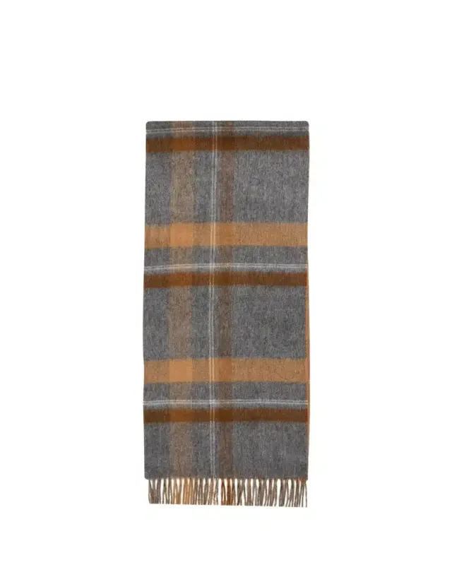Men's Taransay Check Cashmere Scarf