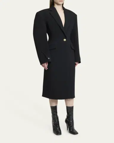 Givenchy Wool-Blend Cocoon Coat | Thumbnail 4 Givenchy Wool-Blend Cocoon Coat | Thumbnail 4