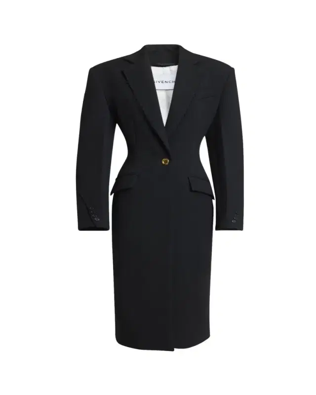 Wool-Blend Cocoon Coat