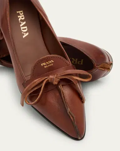 Prada Leather Block-Heel Loafers | Thumbnail 7 Prada Leather Block-Heel Loafers | Thumbnail 7