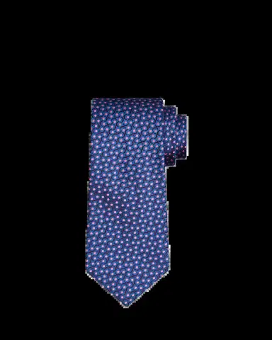 Charvet Men's Swirl Polka Dot Silk Tie | Thumbnail 2