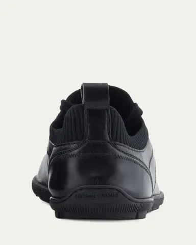 Giorgio Armani Men's Leather Knit-Lining Low-Top Sneakers | Thumbnail 3 Giorgio Armani Men's Leather Knit-Lining Low-Top Sneakers | Thumbnail 3