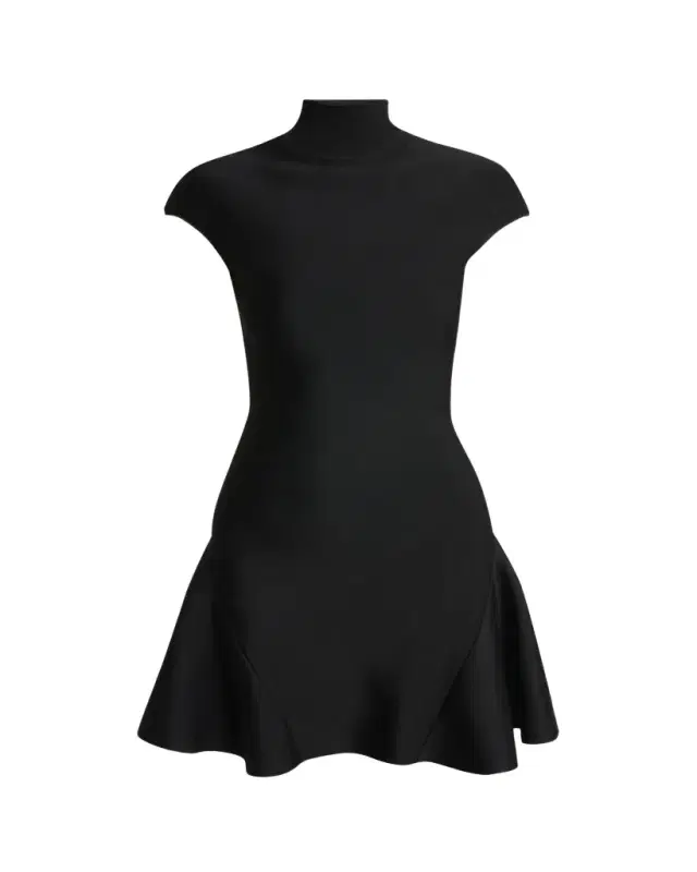 Givenchy Cap-Sleeve Fit-And-Flare Mini Dress