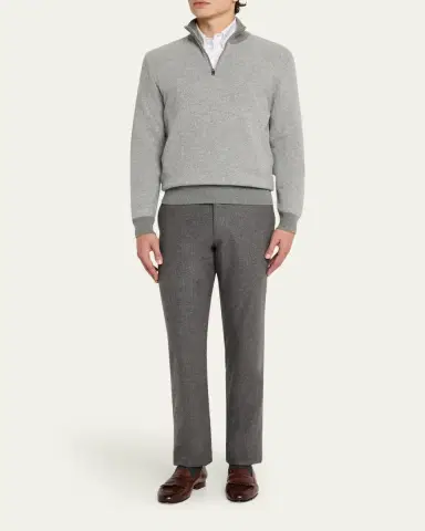 Ralph Lauren Purple Label Birdseye Cashmere Quarter-Zip Sweater | Thumbnail 2 Ralph Lauren Purple Label Birdseye Cashmere Quarter-Zip Sweater | Thumbnail 2