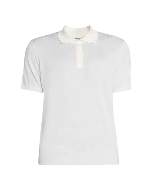 Brunello Cucinelli Men's Cotton Knit Polo Shirt