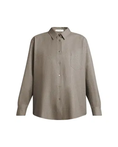 THE ROW Pino Wool Button-Down Shirt | Thumbnail 1
