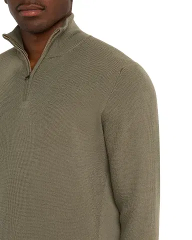Sease Men's Waffle Knit Half-Zip Pullover | Thumbnail 5 Sease Men's Waffle Knit Half-Zip Pullover | Thumbnail 5