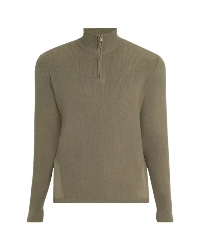Men's Waffle Knit Half-Zip Pullover