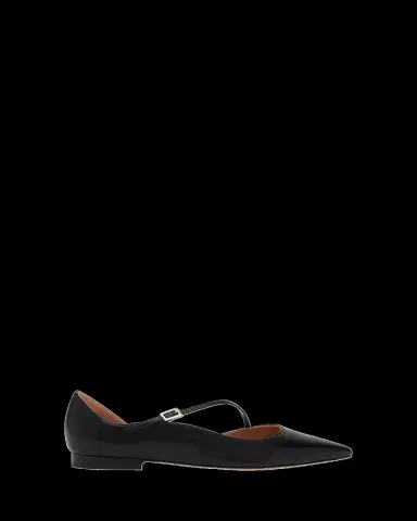 Malone Souliers Bettina Nappa Leather Cross Strap Ballerina Flats | Thumbnail 2