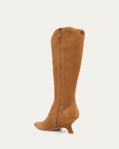 Simkhai Shadow Suede Western Knee Boots | Thumbnail 8